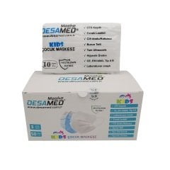 Desamed Çocuk Maske 3 Katlı Meltblown Filtreli 50 Adet (ÜTS Kayıtlı)