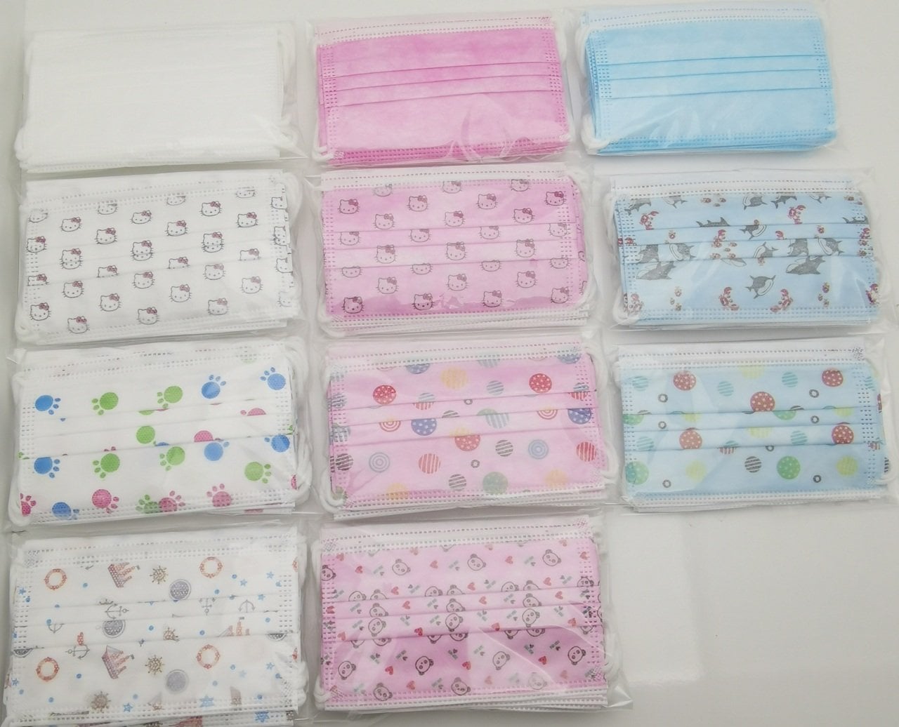 Desamed Çocuk Maske 3 Katlı Meltblown Filtreli 50 Adet (ÜTS Kayıtlı) Karma Renk - 6'lı Kutu